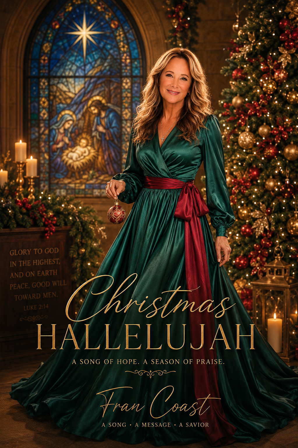 Christmas Hallelujah cover art featuring Fran Coast